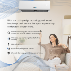 Comfort Star® 12,000 BTU 21 SEER2 Ductless Mini-Split Inverter+ Air Conditioner Only Cold System Full Set 110V