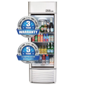 Premium Levella Merchandiser Refrigerator - 9.0 CuFt Single Glass Door Upright Beverage Display Cooler - Image 6