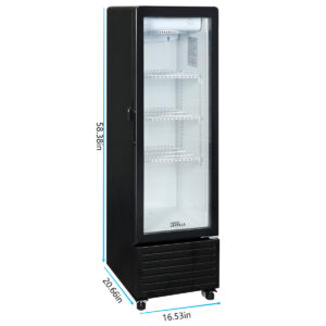 Premium Levella Merchandiser Refrigerator - 4.9 CuFt Single Door Beverage Display Cooler - Image 9