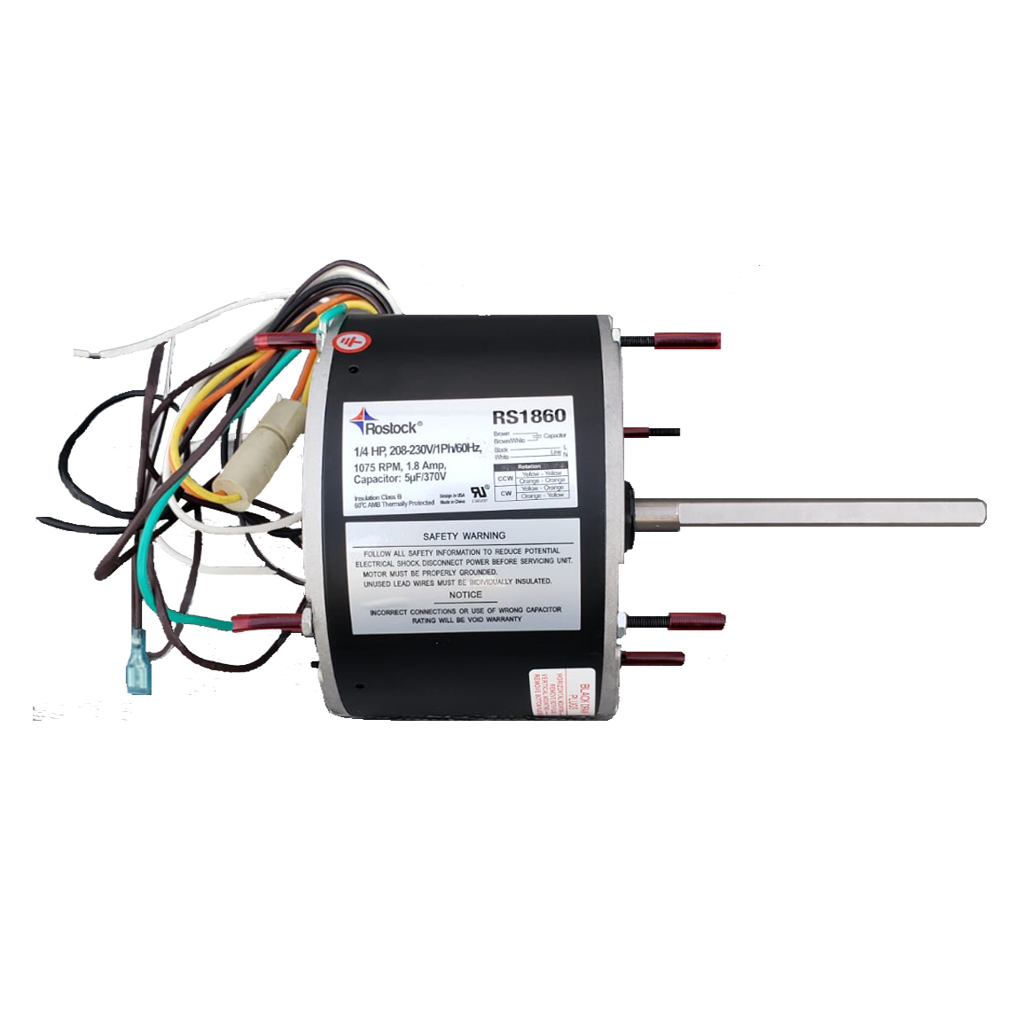rs1860 - Air-Conditioning Condenser Fan Motors